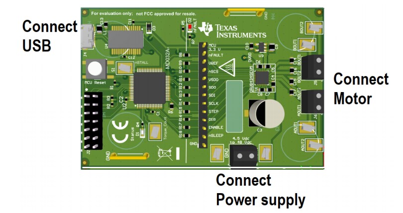 Circuit de localisation - Texas Instruments Module d'évaluation DRV8434SEVM